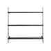Schou Wandregal 58 x 16 x 58 cm, Schwarz