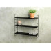 Schou Wandregal 58 x 16 x 58 cm, Schwarz