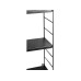 Schou Wandregal 58 x 16 x 58 cm, Schwarz