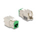 Delock Keystone-Modul RJ45 zu LSA, Cat.6A Farbig, 8 Stück