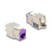 Delock Keystone-Modul RJ45 zu LSA, Cat.6A Farbig, 8 Stück