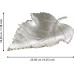 EGLO Leuchten Dekoschale Blatt Forleyet Silber