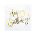 Partydeco Papierservietten Happy Birthday 33 cm x 33 cm, 20 Stück
