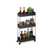 relaxdays Nischenwagen 15.5 x 70 x 40.5 cm, Schwarz