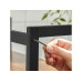 Songmics Regal 2 Ebenen, Braun/Schwarz