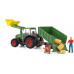 Schleich Spielfigurenset Farm World Traktor mit Anhänger