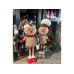 Dameco Weihnachtsfigur Lebkuchenmännchen ausziehbar 2er-Set