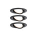 Paulmann Einbauspot LED Nova Plus Coin Set, 3 x 6W, 2700K, Schwarz Paulmann Einbauspot LED Nova Plus Coin Set, 3 x 6W, 2700K, Schwarz