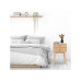 relaxdays Nachttisch mit 2 Schubladen 60 x 40 cm, Nature