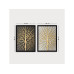 Wallxpert Bild Golden Tree 2 Stück, 34 x 44 cm
