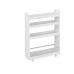 relaxdays Nischenwagen 18 x 83.5 x 59.5 cm, Weiss