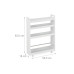 relaxdays Nischenwagen 18 x 83.5 x 59.5 cm, Weiss