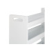 relaxdays Nischenwagen 18 x 83.5 x 59.5 cm, Weiss