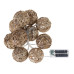 COCON Lichterkette Stroh-Rattan, 175 cm