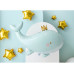 Partydeco Folienballon Wal 93 x 60 cm, Himmelblau
