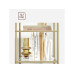 VASAGLE Regal 30 cm x 124.5 cm, Gold