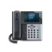 Poly Tischtelefon Edge E550 Grau/Schwarz/Weiss