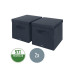 Leitz Faltbox Fabric Dunkelgrau/Grau, 2er Pack Leitz Faltbox Fabric Dunkelgrau/Grau, 2er Pack