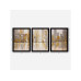 Wallxpert Bild Golden Art 3 Stück, 35 x 45 cm