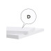 VASAGLE Regal 30 cm x 129.5 cm, Weiss VASAGLE Regal 30 cm x 129.5 cm, Weiss