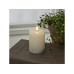 Star Trading LED-Kerze Flamme Flow, Ø 7.5 x 12.5 cm, Weiss