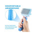 Quick Aid Selbstreinigende Haustierbürste Blau Quick Aid Selbstreinigende Haustierbürste Blau