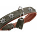 Hunter Halsband München 37/XS-S, Rindsleder, Grün/Cognac
