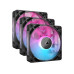 Corsair PC-Lüfter iCUE LINK RX120 RGB Schwarz, 3er Starter-Kit