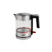FURBER Wasserkocher Vetro 1 l, Silber/Transparent