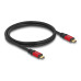 Delock USB4-Kabel 20 Gbps PD 3.0 100 W USB C - USB C 0.8 m
