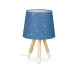 relaxdays Tischlampe Sterne Dunkelblau