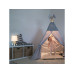 relaxdays Tischlampe Sterne Hellbraun