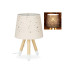 relaxdays Tischlampe Sterne Hellbraun