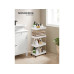 Songmics Nischenwagen mit 4 Ablagen 40 x 86 x 22 cm, Weiss Songmics Nischenwagen mit 4 Ablagen 40 x 86 x 22 cm, Weiss