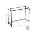 VASAGLE Konsolentisch 100 x 35 x 80 cm, Schwarz