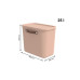 Rotho Aufbewahrungsbox Maloja 25 l, Meadow Rose Rotho Aufbewahrungsbox Maloja 25 l, Meadow Rose
