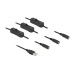 Delock USB-Kabel USB-AStecker zu 3x DC 5.5 x 2.1 mm Mit Schalter