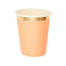 Rico Design Einwegbecher 250 ml 10 Stück, Aprikose/Gold Rico Design Einwegbecher 250 ml 10 Stück, Aprikose/Gold