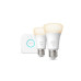Philips Hue Starterset White Ambiance, 2 x E27, 75 W