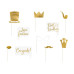 Partydeco Hochzeitsaccessoire Photo Booth Wedding Set 10-teilig, Gold Partydeco Hochzeitsaccessoire Photo Booth Wedding Set 10-teilig, Gold