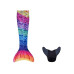 Meili Meerjungfrau-Flosse Rainbow S Meili Meerjungfrau-Flosse Rainbow S