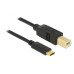 Delock USB 2.0-Kabel USB C - USB B 4 m Delock USB 2.0-Kabel USB C - USB B 4 m