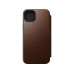 Nomad Book Cover Modern Leather Folio iPhone 15 Plus Braun Nomad Book Cover Modern Leather Folio iPhone 15 Plus Braun