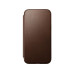 Nomad Book Cover Modern Leather Folio iPhone 15 Plus Braun Nomad Book Cover Modern Leather Folio iPhone 15 Plus Braun