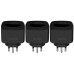 hombli Smart Socket CH, Schwarz, 3er-Set hombli Smart Socket CH, Schwarz, 3er-Set