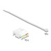 Delock Keystone-Modul RJ45 zu LSA Cat.6A Weiss, 10 Stück