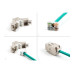 Delock Keystone-Modul RJ45 zu LSA Cat.6A Weiss, 10 Stück
