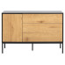 AC Design Sideboard Seaford 120 x 40 x 82 cm, Nature/Schwarz