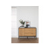 AC Design Sideboard Seaford 120 x 40 x 82 cm, Nature/Schwarz