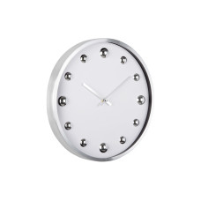 KARLSSON Wanduhr Shiny Dots White / Silver KARLSSON Wanduhr Shiny Dots White / Silver